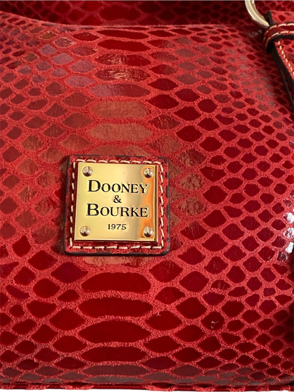 Dooney and Bourke Exclusive embossed leather satchel - Picture 7 of 11